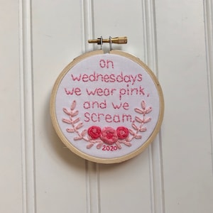On Wednesdays We Wear Pink | Mean Girls Fan Art | 2020 Ornament