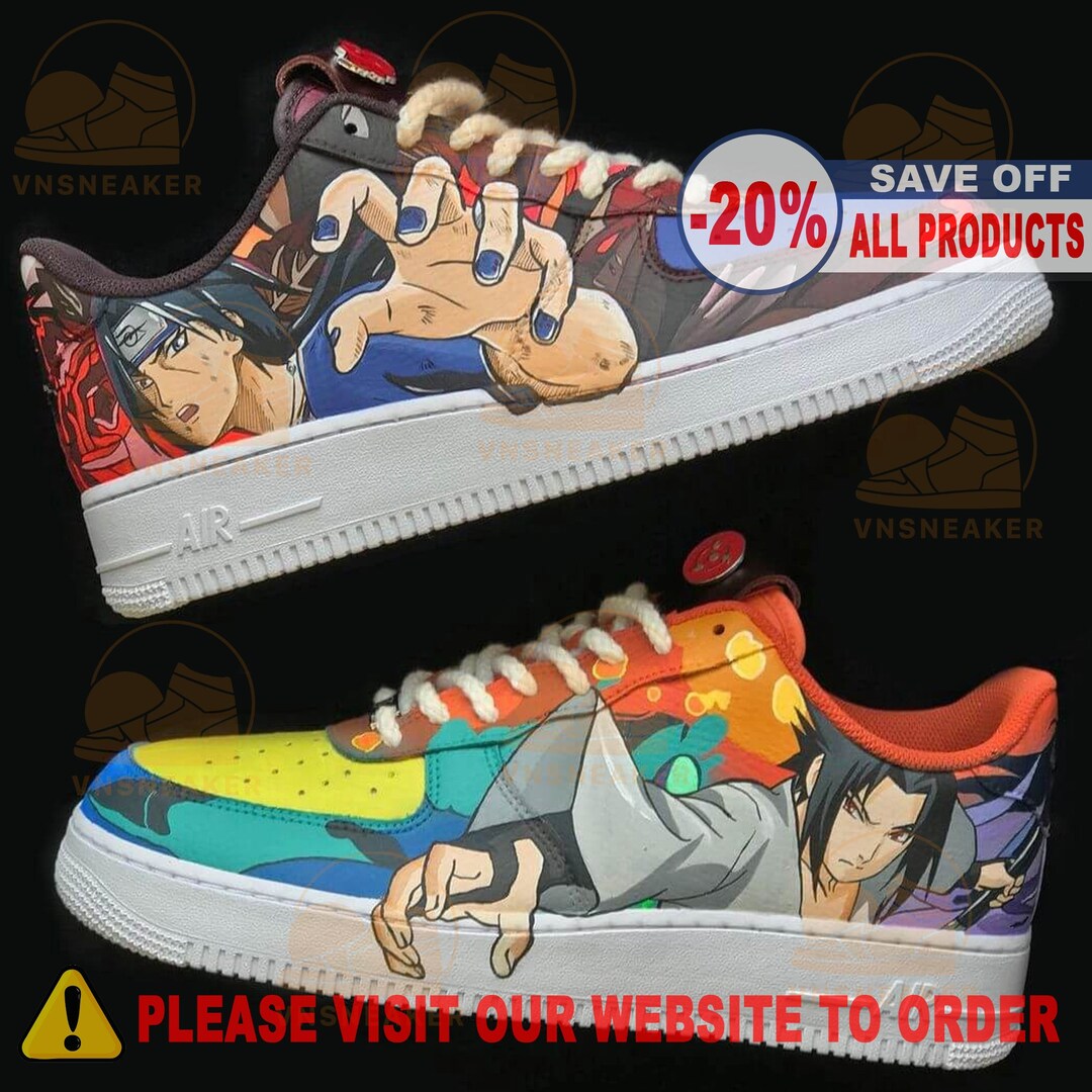 Custom Sneaker Anime Air Force 1 Naruto Custom Shoes Etsy