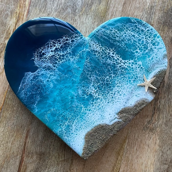 9" Heart of the Ocean Beach Wall Decor