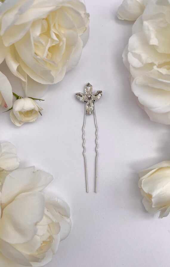 Ornamento Capelli Donna Fermaglio Capelli Sposa Con Perle E Cristalli - Accessorio Elegante Per Matrimoni E Cerimonie Accessori Matrimonio Perle - Foto 3