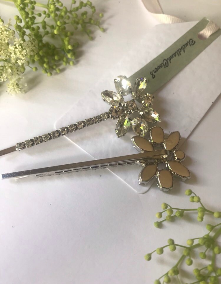 Grandi Spille Per Capelli Di Perla. Forcine Da Sposa. Forcine - Foto 8