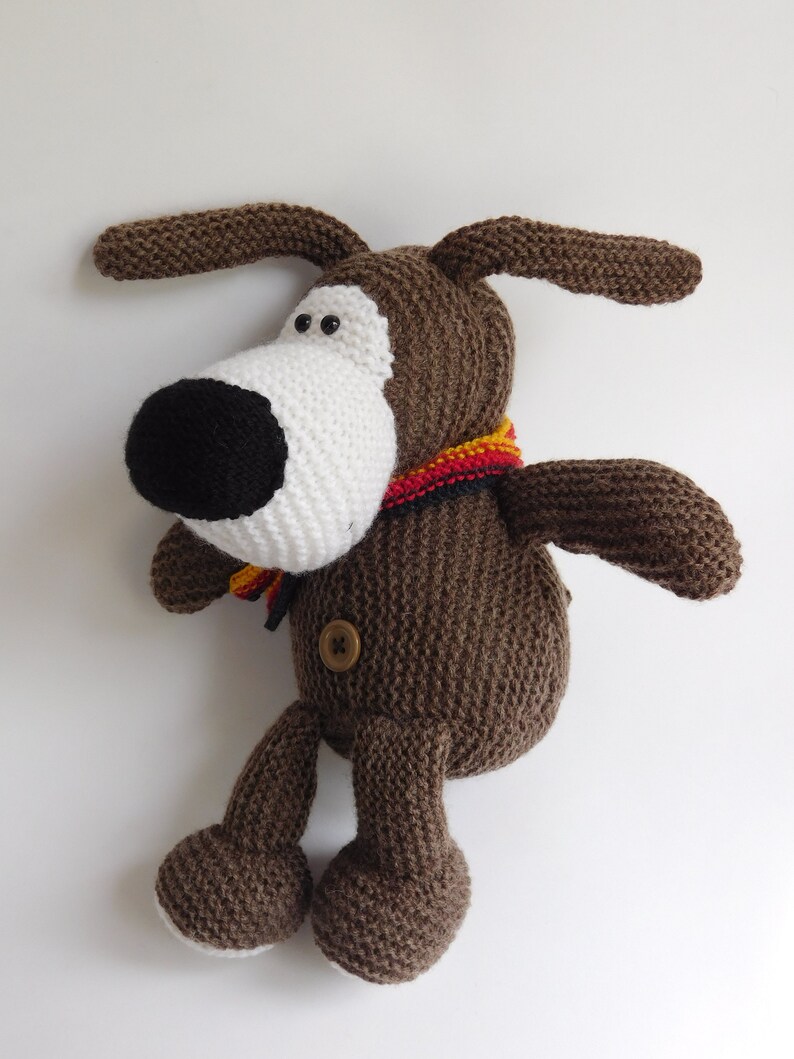 Boofle handmade dog Knitting dog toy Plushie Doggy decor Baby Etsy