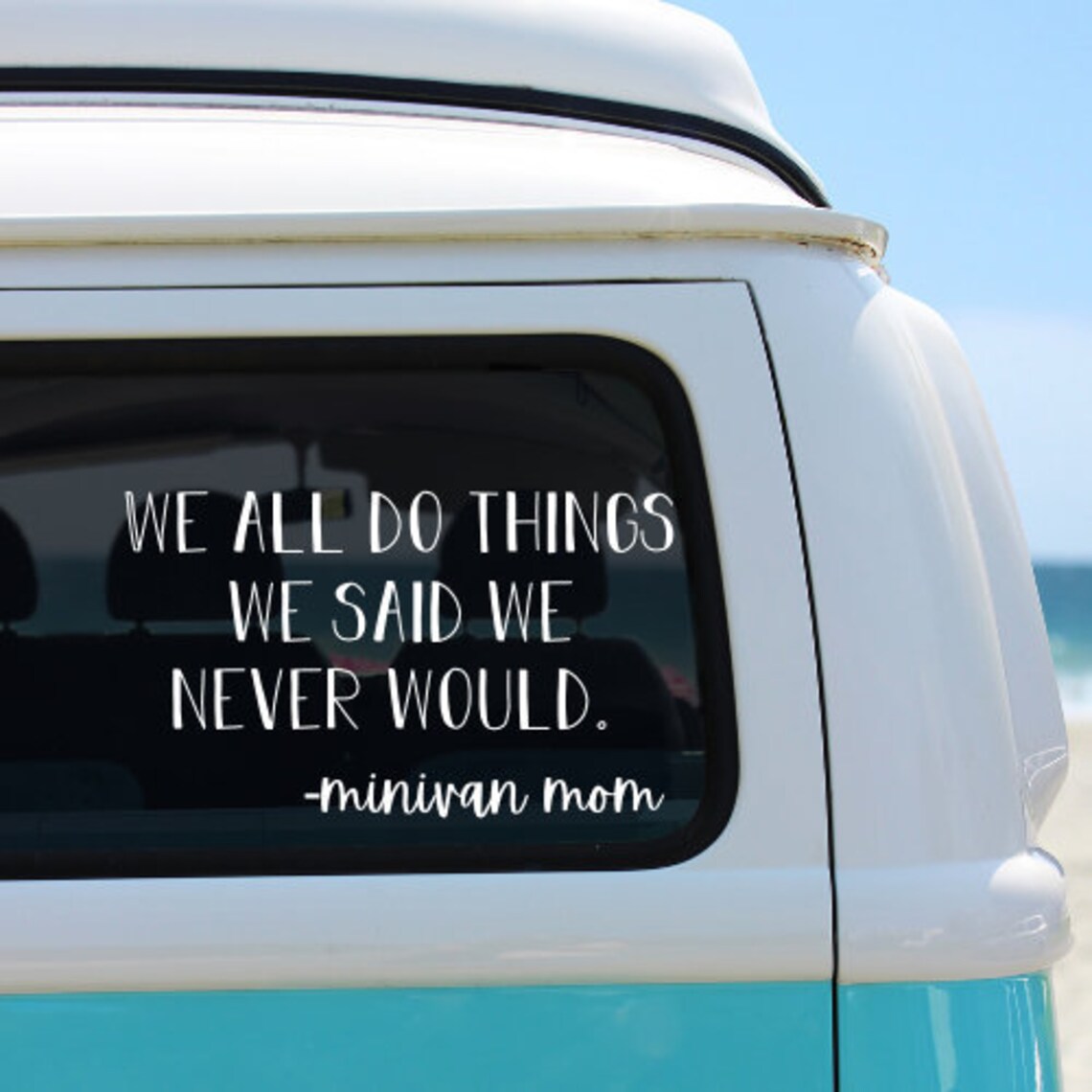 Minivan Mom Mom Car Decal Mom Sticker Mom Bumpersticker Etsy