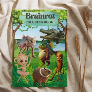 Brainrot coloring book