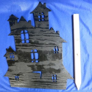 Big haunted house Lawn Stake