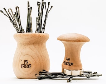 Magnetic Bobby Pin Remover & Holder – Plain Wood Hair Styling Tool