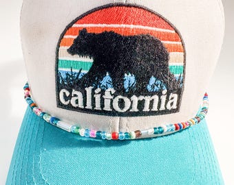 Beaded Hat Band – Handmade Brimlet for Trucker Hats