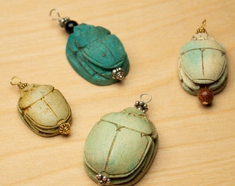 25X18mm Scarab Cabochons Rhodonite Natural Stone Beetle Cameos Egyptian Symbols