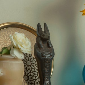 Egyptian God Anubis Statue - Ancient Egypt Collectible - Made In Egypt