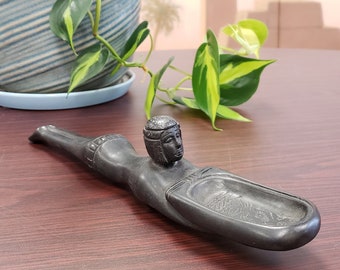 Cosmetic Spoon Statue - Ancient Egypt Antiquity Inspired - Egyptian Swimmer Spoon