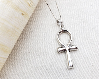 Ankh Pendant Sterling Silver Made in Egypt Vintage Ancient Egyptian Key ...