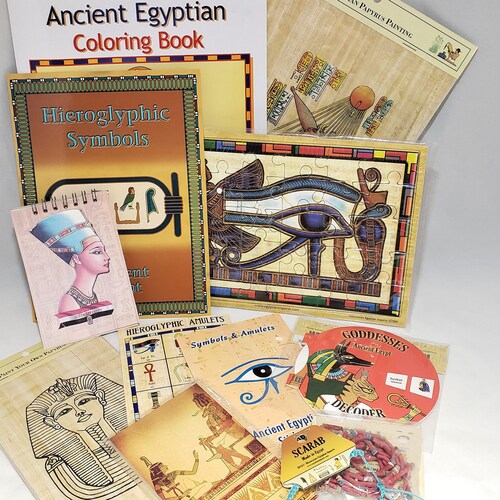 Ancient Egyptian Adventure Activity Kit Egyptian Gift Set Etsy