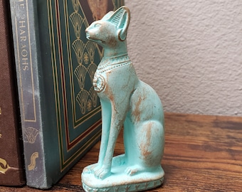 Egyptian Bastet Cat Statue: Ancient Goddess Collectible, Made in Egypt