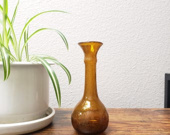 Egyptian Brown Baladi Glass Vase - Made in Egypt