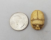 Hand Carved Egyptian Scarab Bead