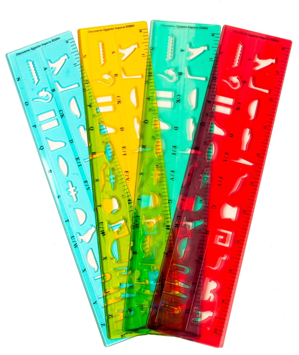 Plastic Hieroglyphic Stencil Ruler Assorted Colors - Etsy