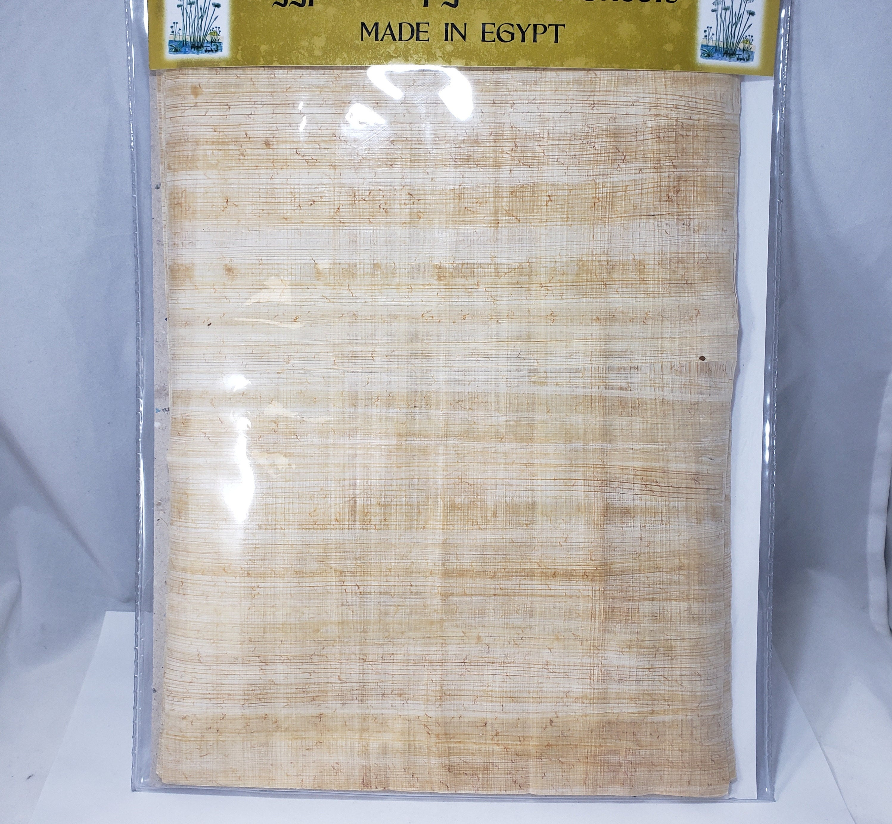 A1) 37x25 Handmade Egyptian papyrus paper for sale 95x65 cm.