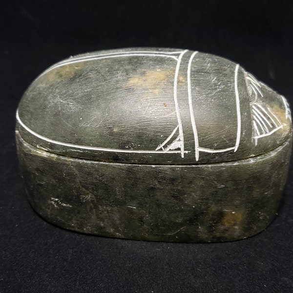 Egyptian Scarab Box with Lid - Made in Egypt