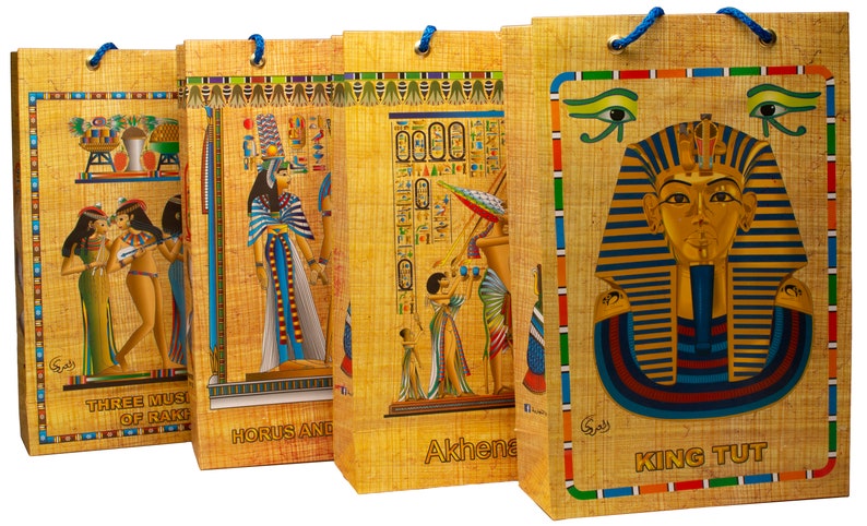 Paper Gift Bags - Assorted Egyptian Designs - 1pcs image 3