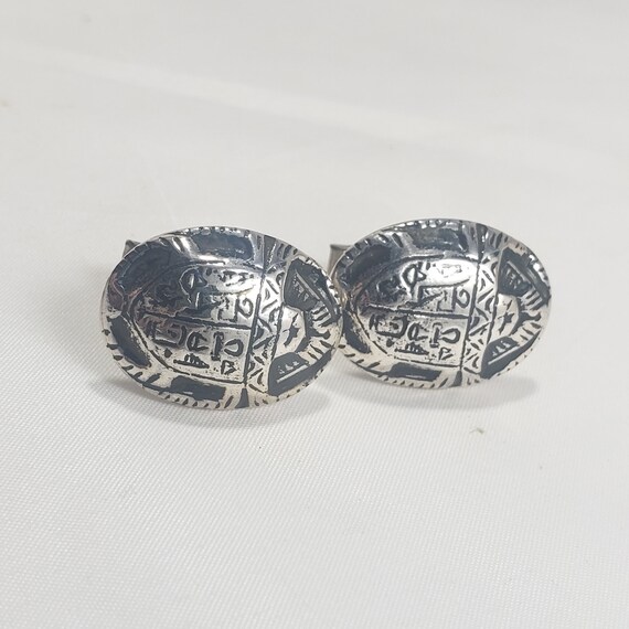 Egyptian Scarab Cufflinks Made in Egypt Gem