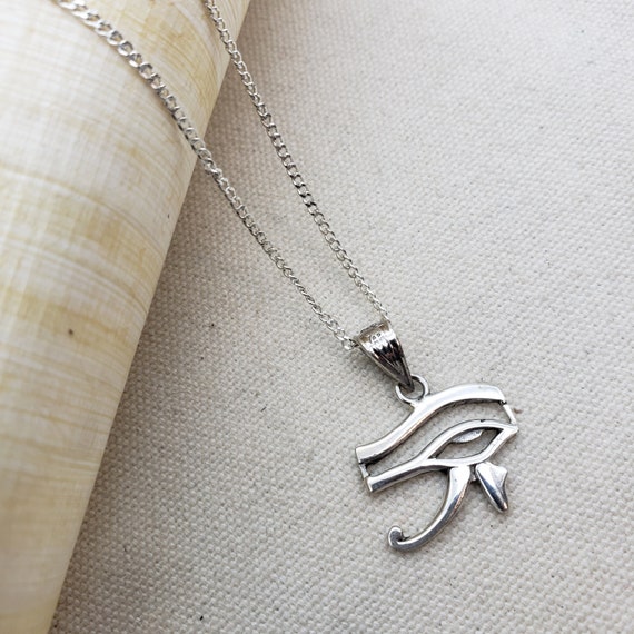 Eye of Ra Egyptian Silver Necklace - Made in Egypt - image 1