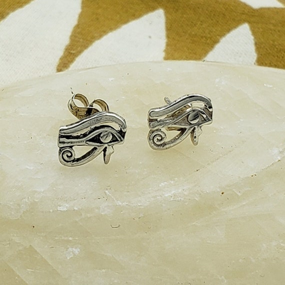 Egyptian Eye of Horus/ Eye of Ra Earrings - Made … - image 3