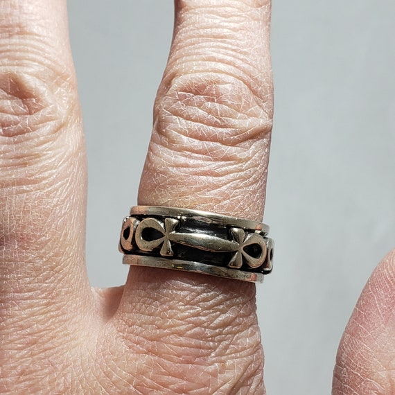 Egyptian Ankh Spinner Ring- Made in Egypt - image 4