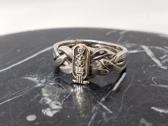 Egyptian King Tut Cartouche Puzzle Ring Ancient Egypt Tutankhamun
