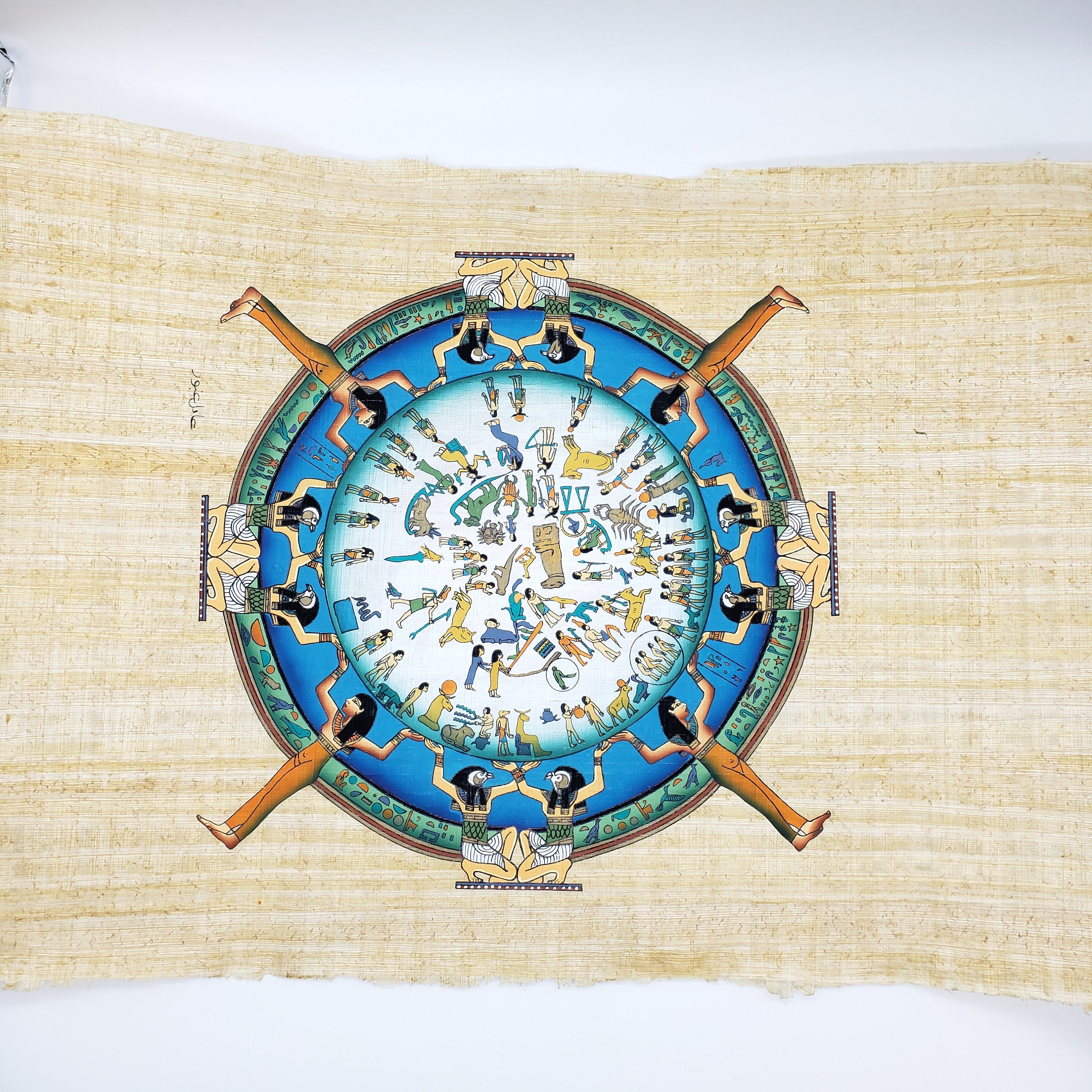 【2024年】お歳暮ギフト Ancient Egypt Astrological Calendar Papyrus Painting エッセンシャルオイル