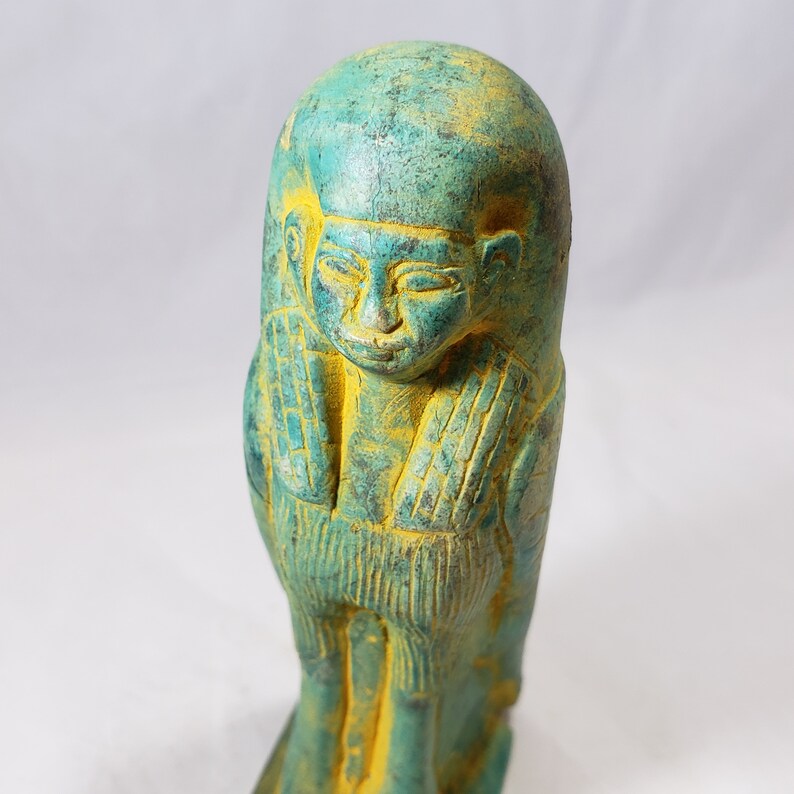 Green Egyptian 'Ba' Statue Collectible Ancient Egypt Etsy