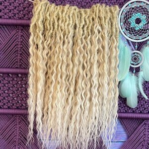 Extensiones de rastas Extensiones de rastas sintéticas Rastas de crochet Extensiones de rastas de doble punta Rizadas
