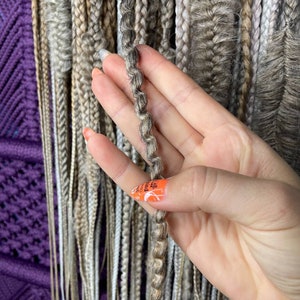 Boho ombre dreadlocks light/Blonde dreadlocks and braids extensions/De dreadlocks hook/synthetic dreadlocks and braids/blond hair extensions
