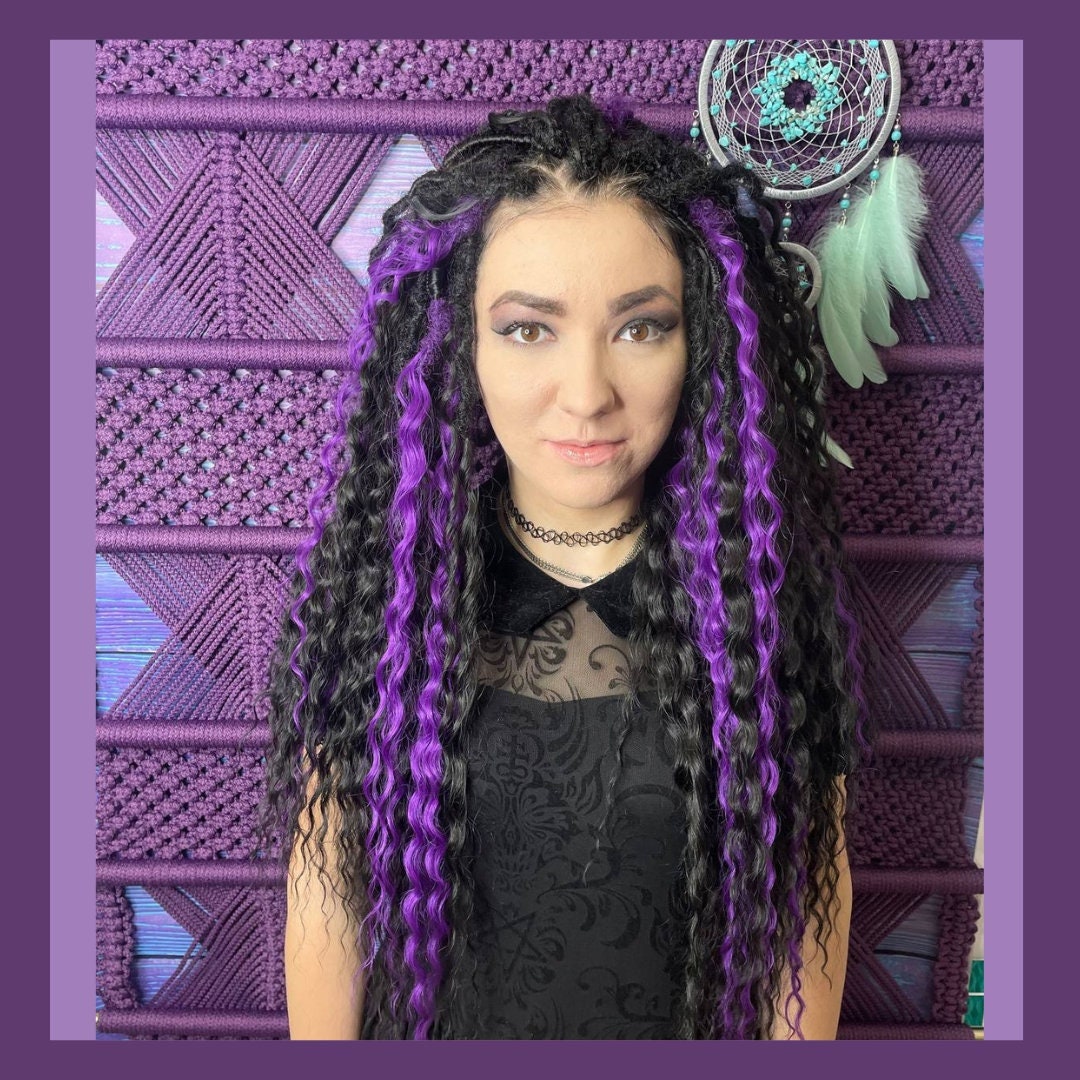 Dreads Extensions Full Set Crochet Dreadlocks Extensions Wavy Etsy