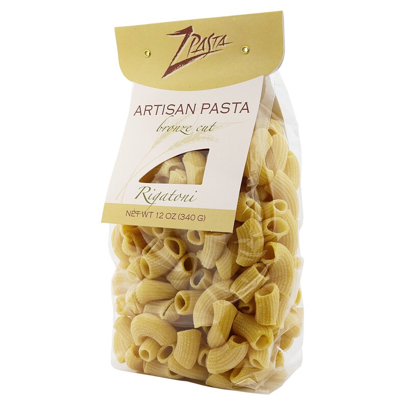 ZPasta Rigatoni Bronze Cut Artisan Pasta 12 oz Etsy