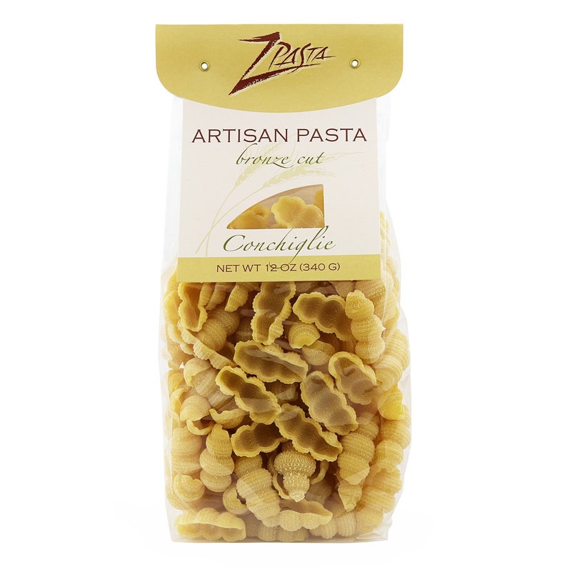 Zpasta Conchiglie Bronze Cut Artisan Pasta 12 Oz Etsy