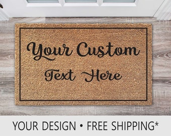 Floor Mat Home with your name or desired text