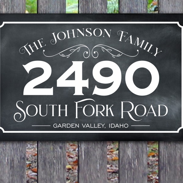 Street Number Sign Etsy