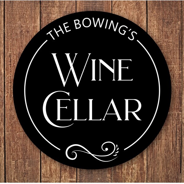 Wine Cellar Sign Etsy