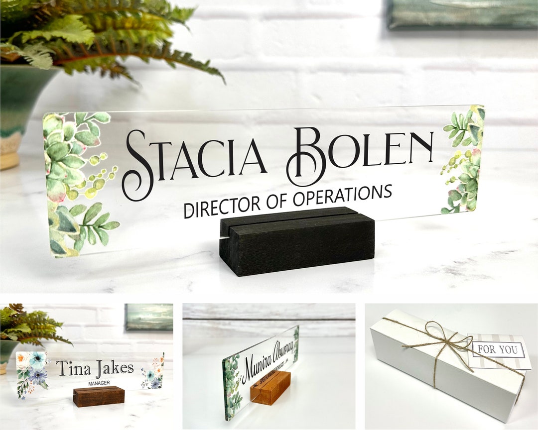 Director Desk Name Plate Personalized Nameplate Director Etsy
