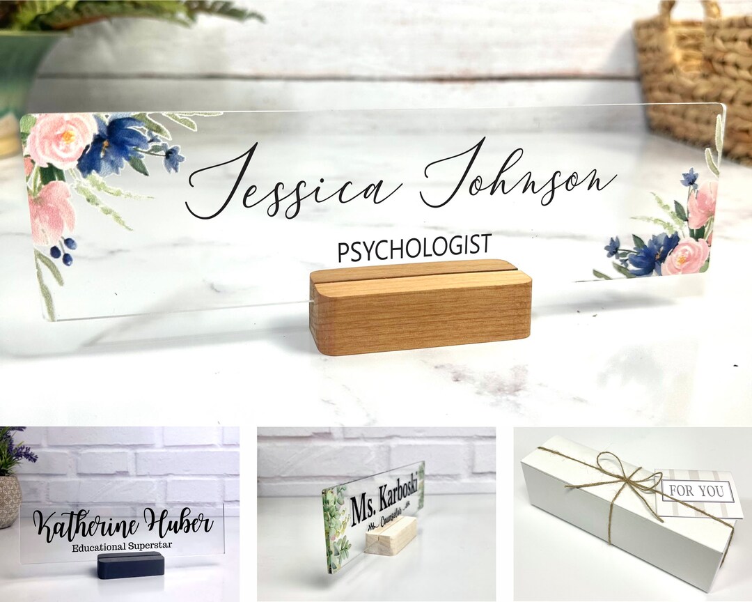 Psychologist Desk Name Plate Personalized Nameplate Etsy
