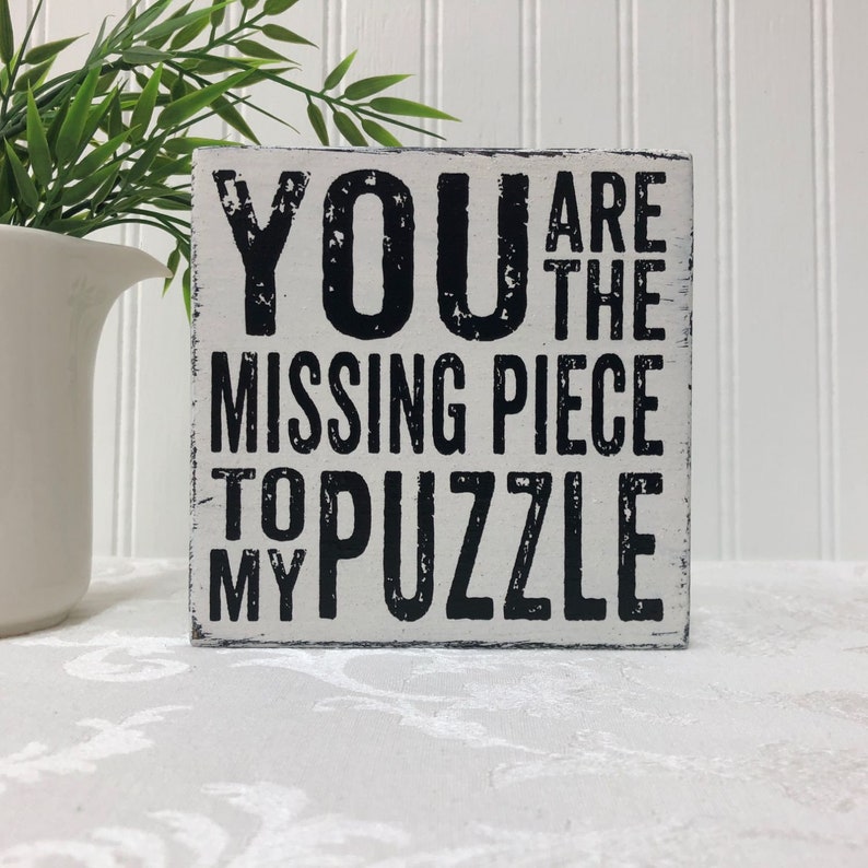 You Are The Missing Piece To My Puzzle Missing Piece Puzzle Etsy
