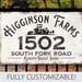 Large Gate Entrance Address Sign, Address Plaque For House, Established Sign Rustic, Outdoor Signs Personalized, Custom Metal Sign Outdoor 