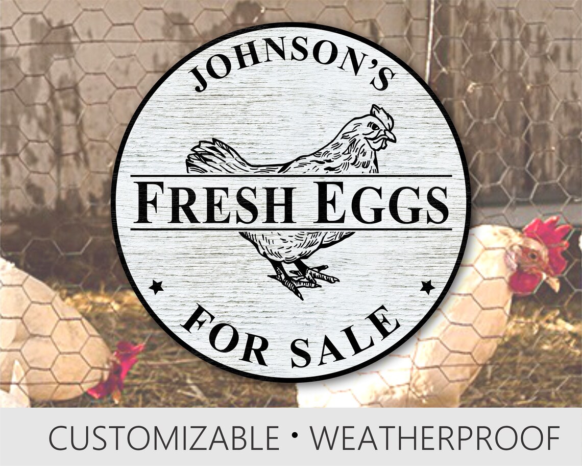 Fresh Eggs Sign Eggs for Sale Sign Farm Fresh Eggs Sign Etsy