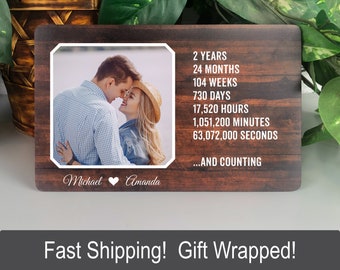 2 Year Anniversary Gifts For Boyfriend Etsy