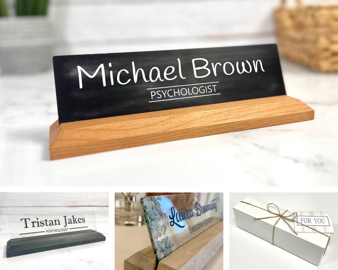 Psychologist Desk Name Plate Personalized Nameplate Etsy
