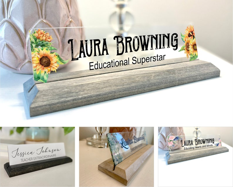 Teacher Desk Name Plate Teacher Desk Name Personalized Etsy