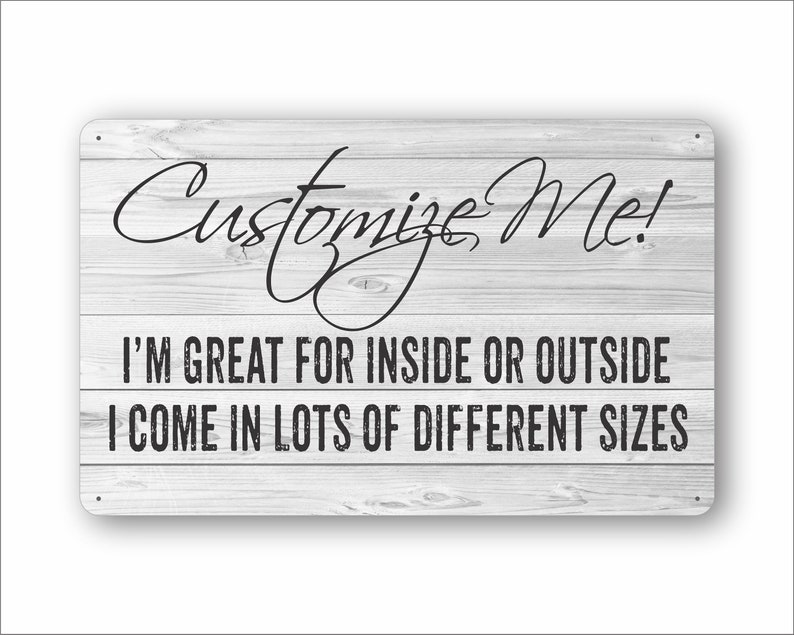 Custom Sign, Custom Metal Sign, Personalized Sign, Kitchen Signs, Farmhouse Decor, Custom Quote Sign, Custom Poem Print, Custom Quote Print 