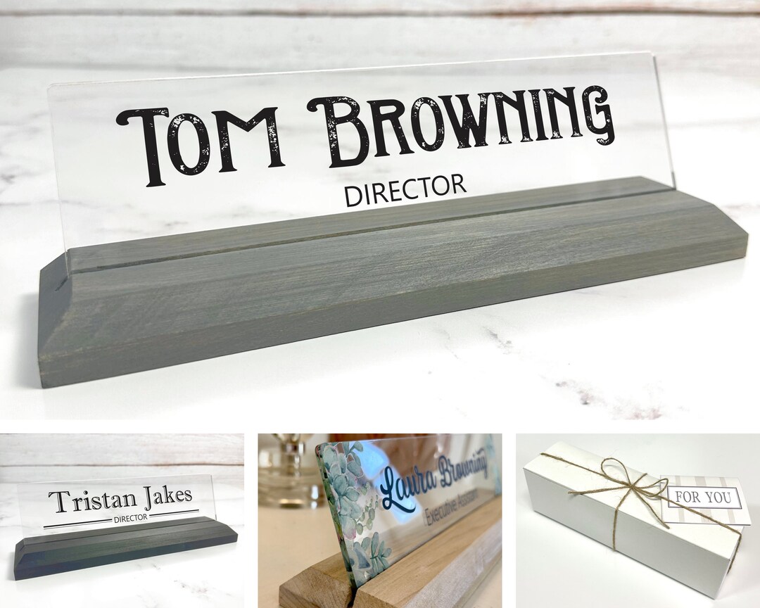 Director Desk Name Plate Personalized Nameplate Director Etsy