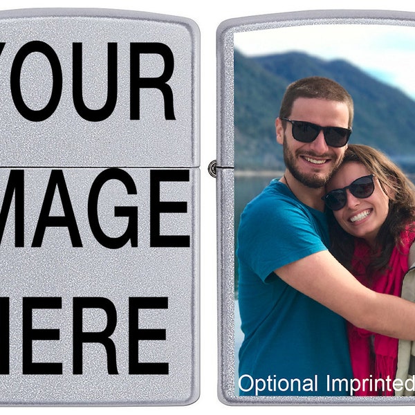 Custom Zippo! Have your Image or Text custom imprinted on a  Brand NEW Zippo Lighter!!!
