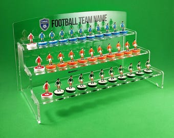 Exibição de equipe Subbuteo 3 personalizável